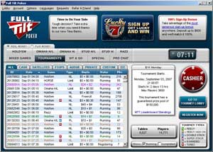 Full Tilt Poker Lobby