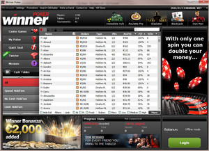 Example of 888 Poker Room